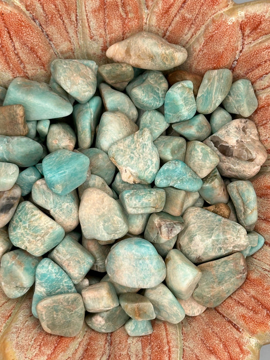 Raw Tumbled Larimar Pieces for Jewelry Supply & Crafts