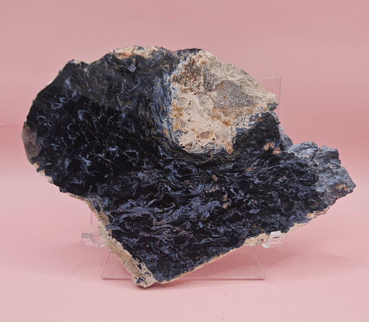 Rare Namibian Petersite stone specimen for mineral collectors, metaphysical decor, geology enthusiasts