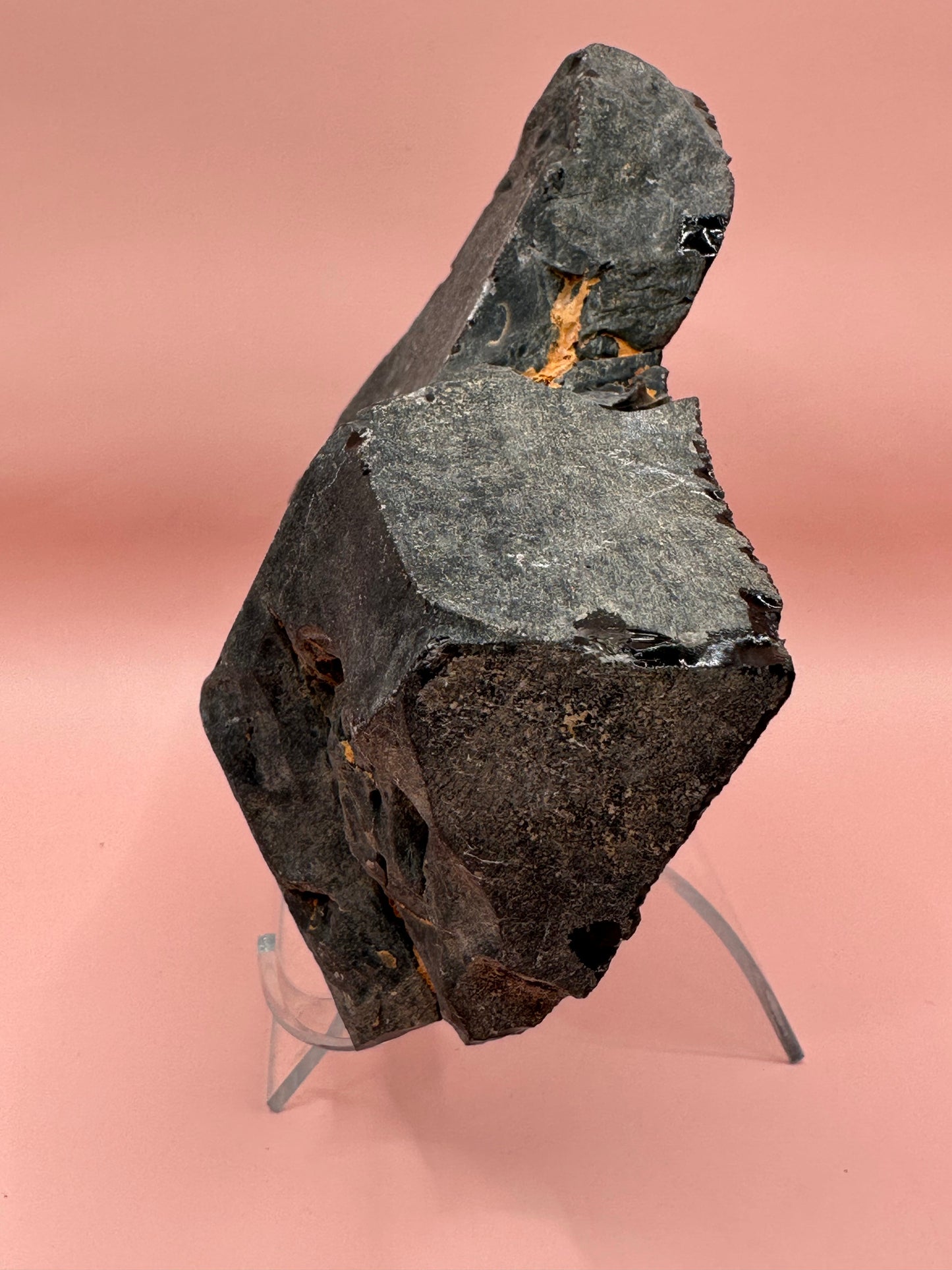 Velvet Obsidian Mineral - 5.75"x4.75"x1"