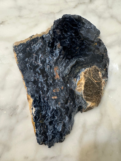 Large Pietersite Slab - 6.8"x5"x0.2" (Ouitja mine in Namibia)