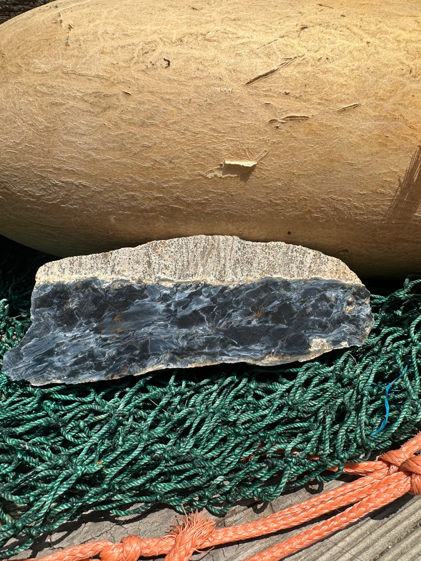 Pietersite Slab - 5.6x1.9x0.2" (Ouitja mine in Namibia)