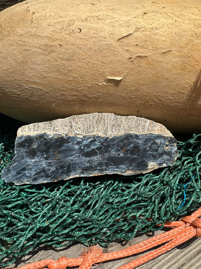Pietersite Slab - 5.6x1.9x0.2" (Ouitja mine in Namibia)