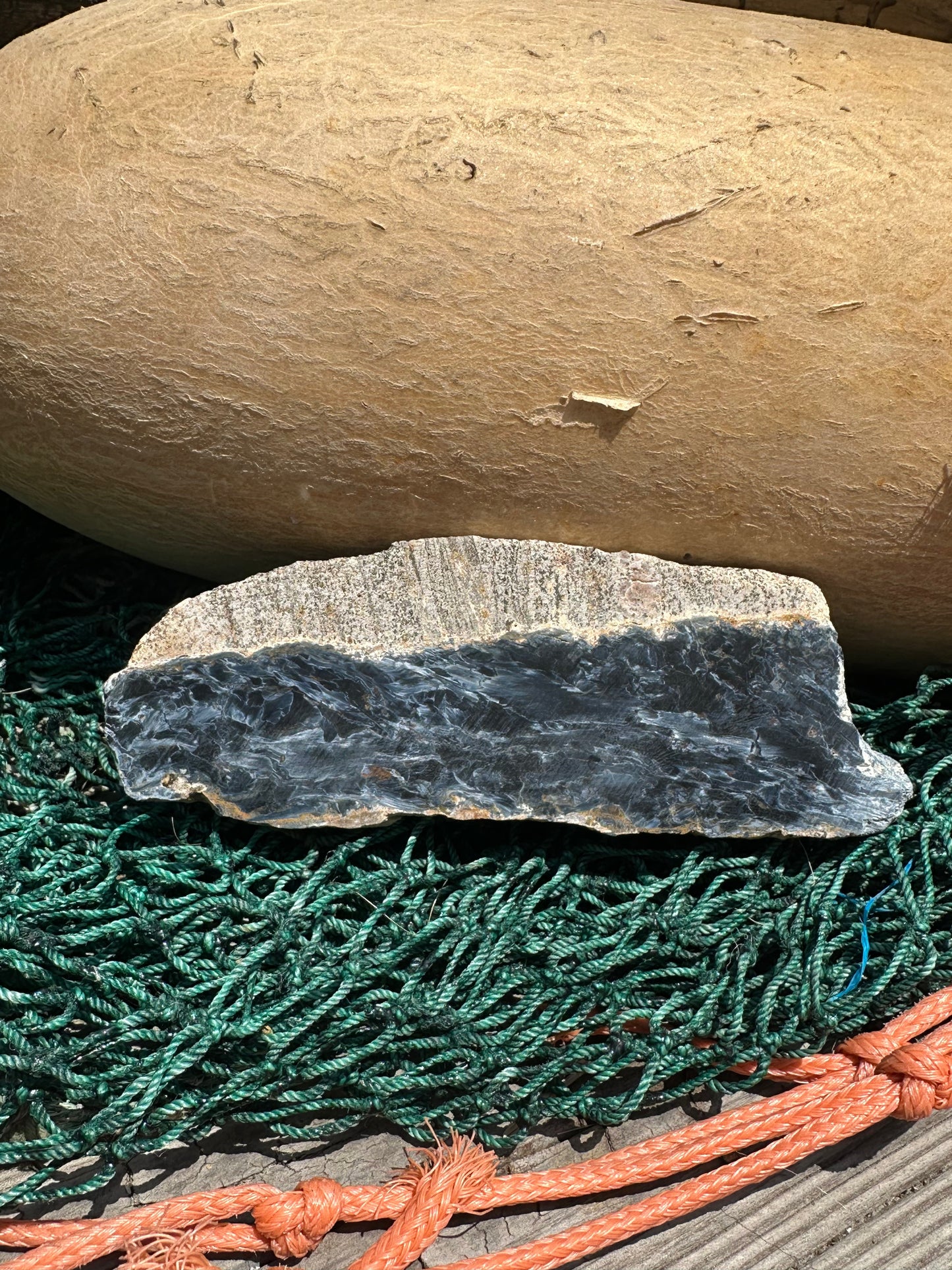 Pietersite Slab - 5.6x1.9x0.2" (Ouitja mine in Namibia)