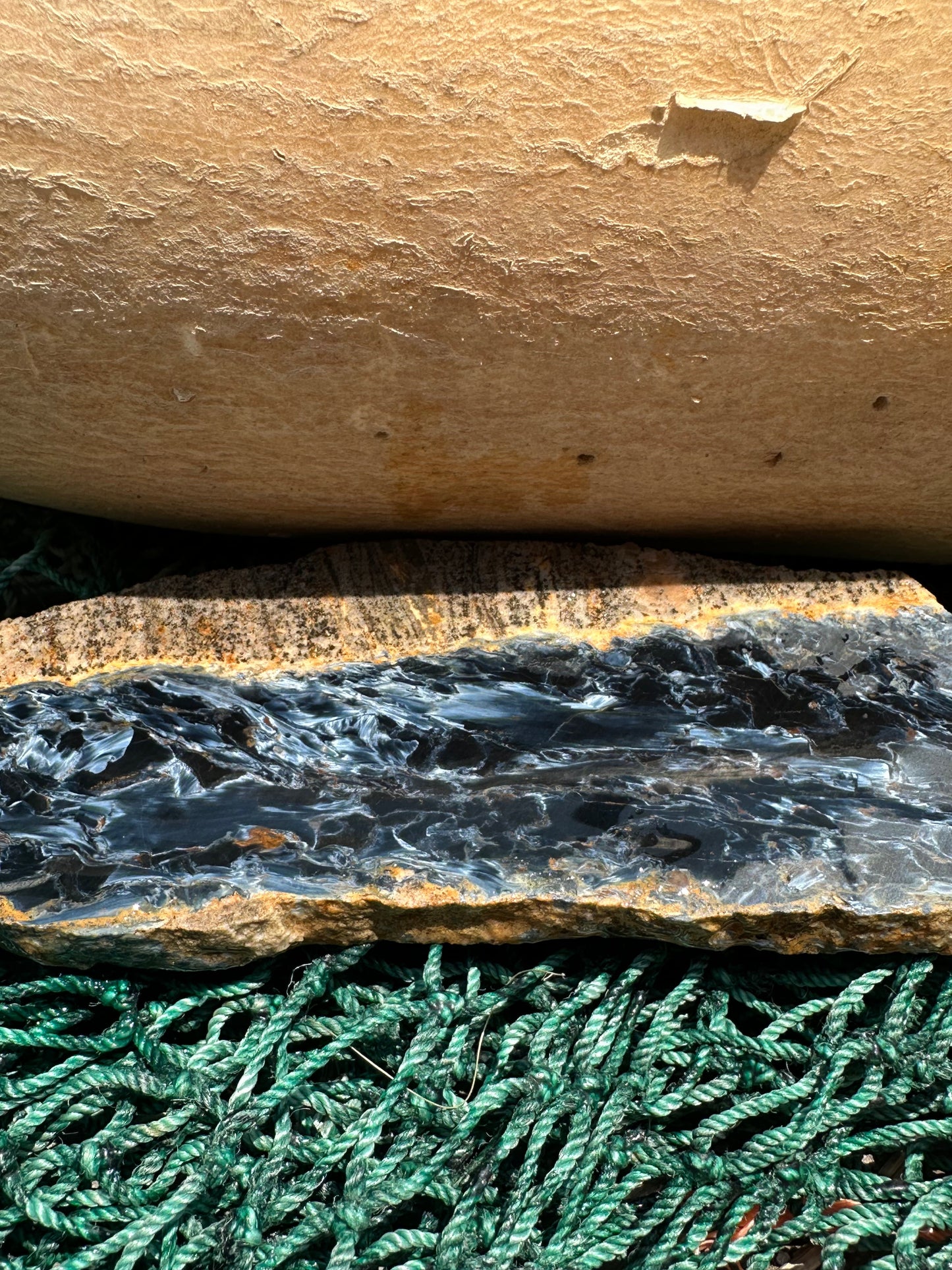 Pietersite Slab - 5.6x1.9x0.2" (Ouitja mine in Namibia)