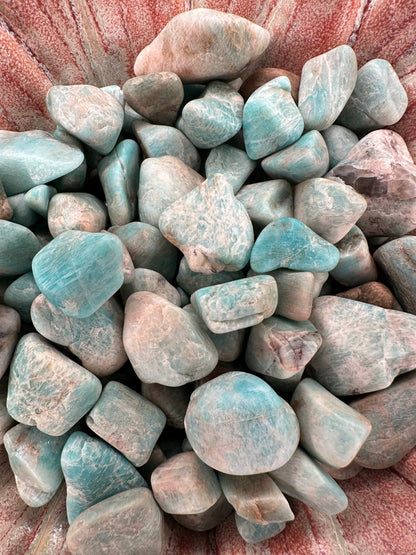 Raw Tumbled Larimar Pieces for Jewelry Supply & Crafts