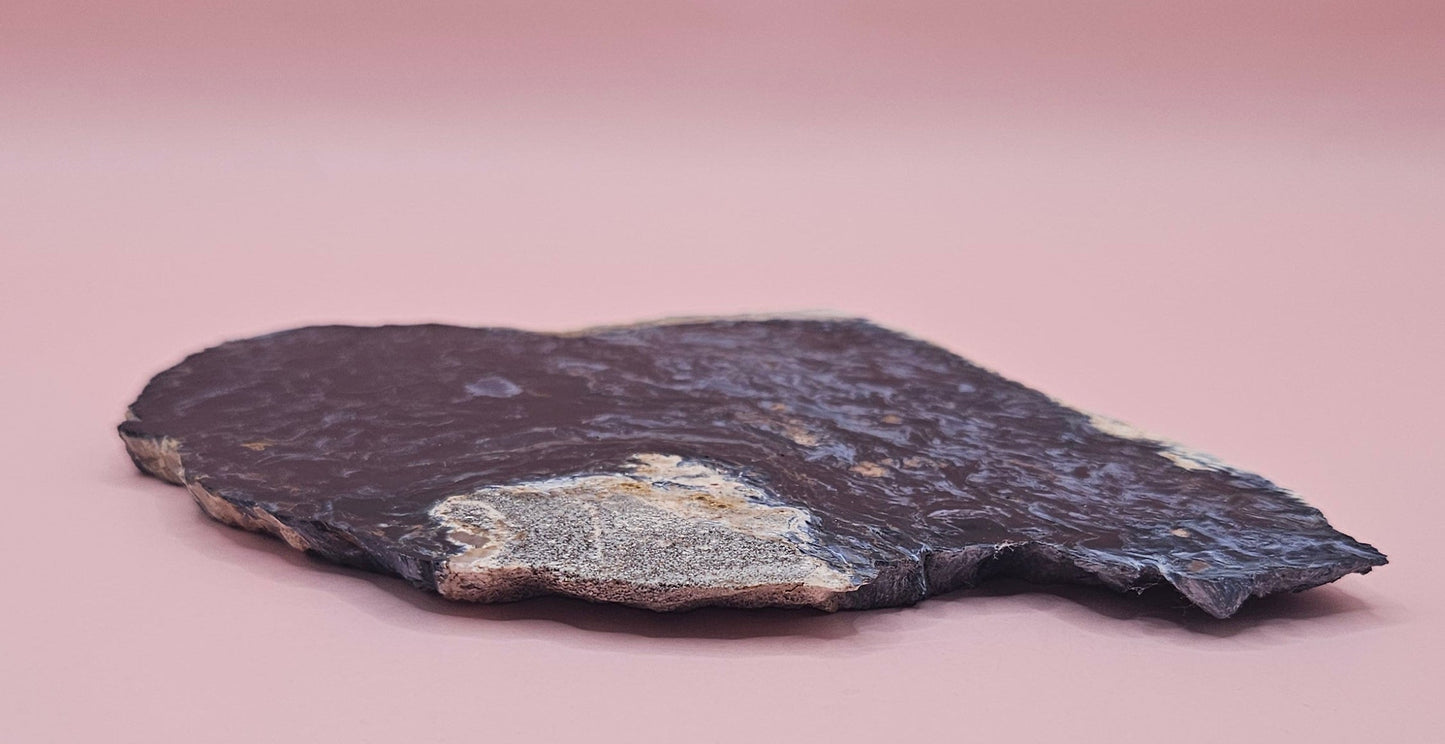 Rare Namibian Petersite stone specimen for mineral collectors, metaphysical decor, geology enthusiasts