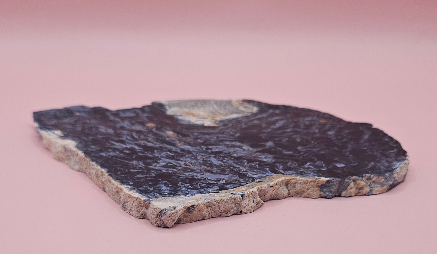 Rare Namibian Petersite stone specimen for mineral collectors, metaphysical decor, geology enthusiasts