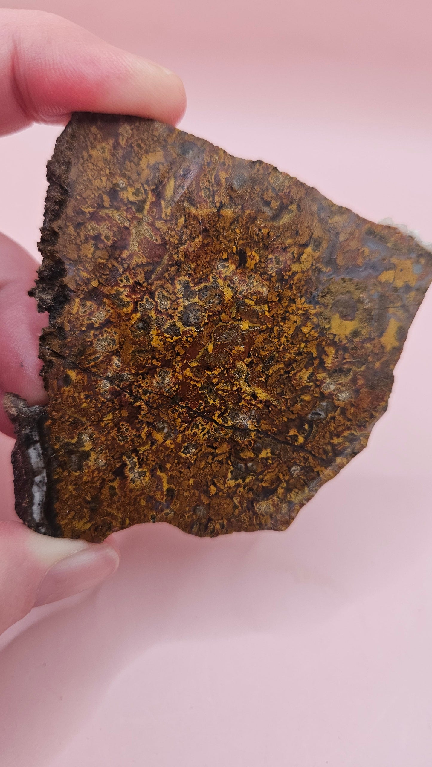 Moss Agate Slab – Earthy Patterns in a Natural Stone Canvas- 60 grams