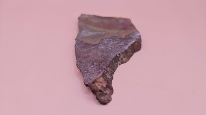67g Hatch NM rhyolite slab with red, ochre, and gray flow banding –  volcanic stone ideal for lapidary, cabbing, or display