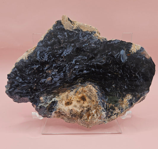 Rare Namibian Petersite stone specimen for mineral collectors, metaphysical decor, geology enthusiasts