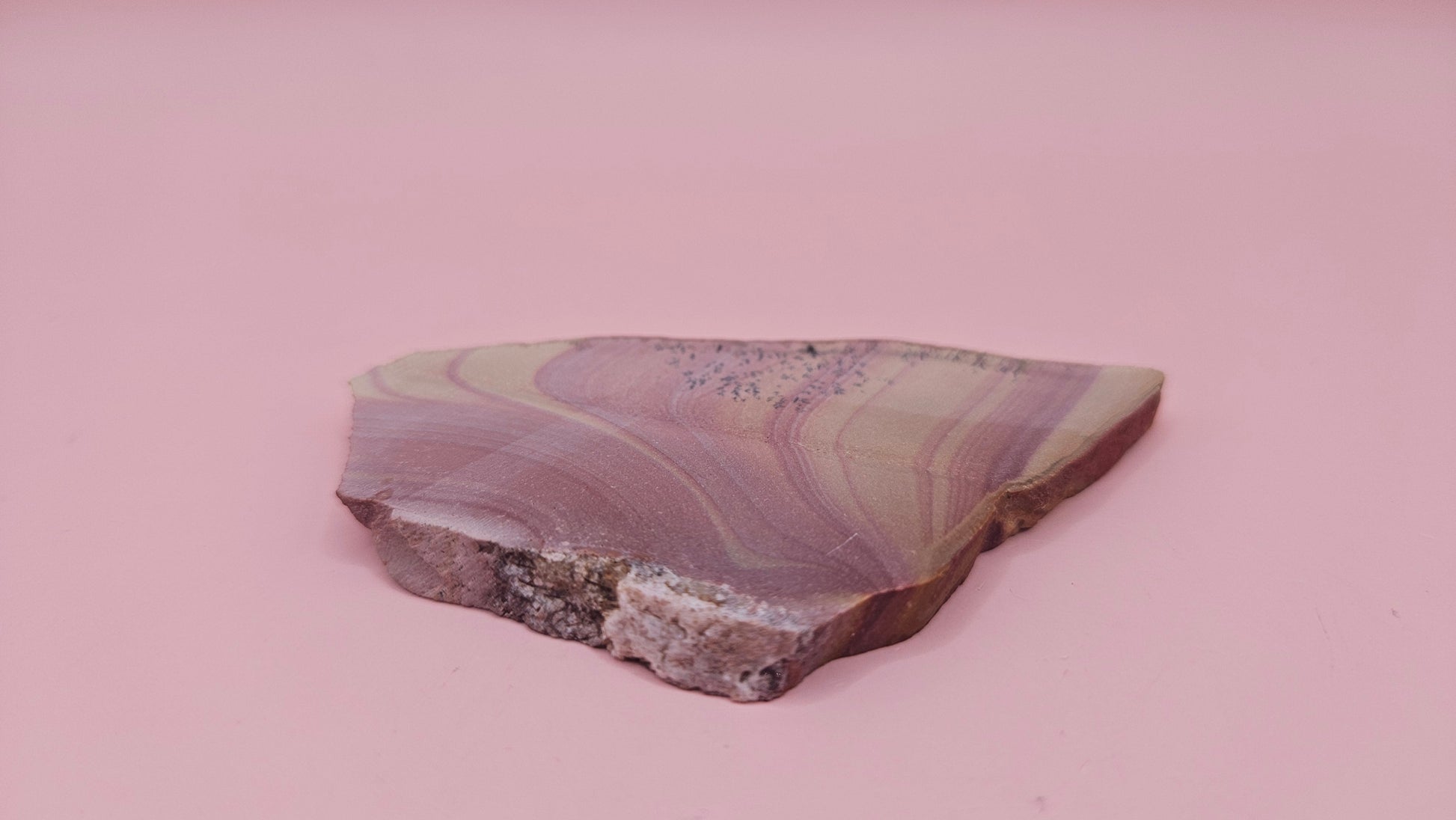 32 gram Hatch NM rhyolite slab with deep red, golden yellow, and gray flow banding – volcanic stone for display or lapidary use