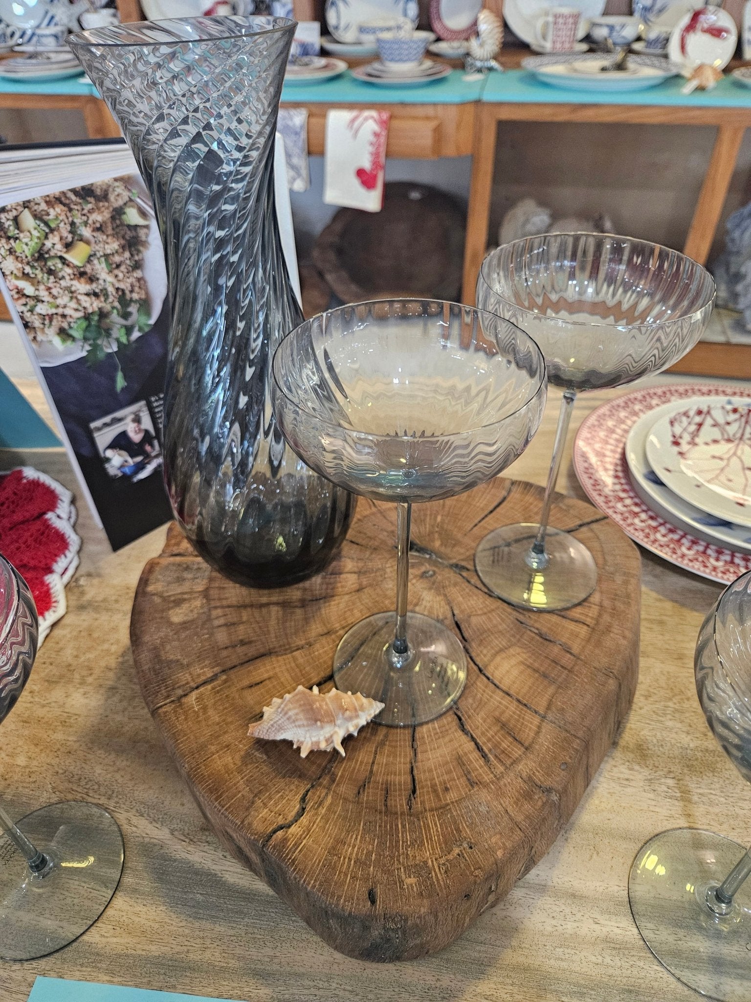 Rustic Wood Slab Riser - Accent DecorLoving Coastal Living